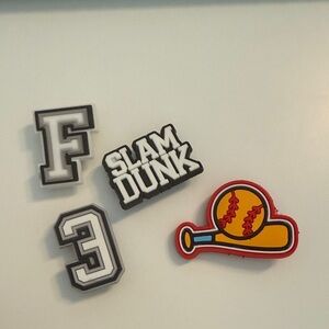 Sports Themed Shoe Charms